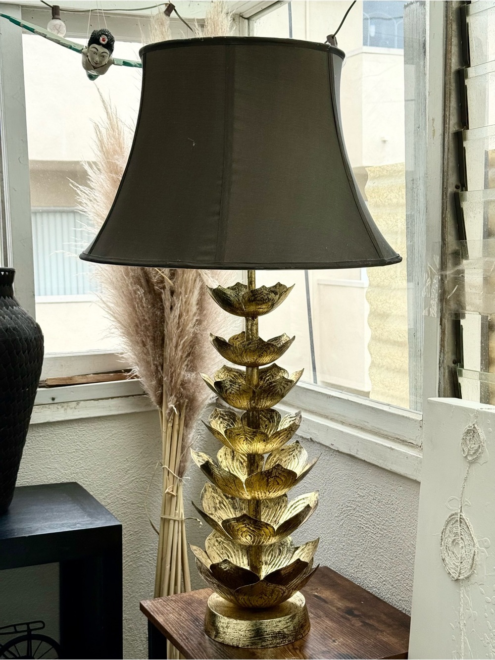 JAMIE YOUNG Gold Flowering Lotus Lamps